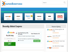 Tablet Screenshot of couponsomething.com